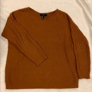 Forever 21 distressed oversized knit sweater